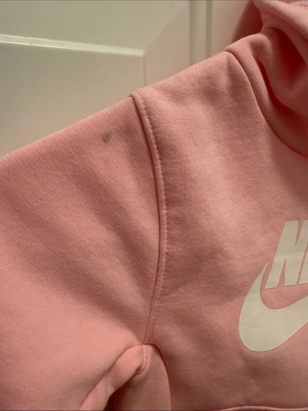 Nike Kids 4T Pink Hoodie with White Logo